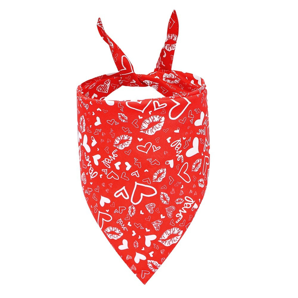Foulard pour chien spécial Saint-Valentin