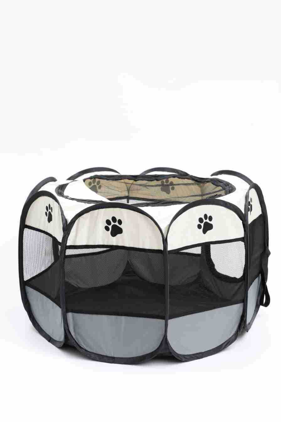 Tente en tissu octogonale pour animaux de compagnie, rangement facile, nid pour chat