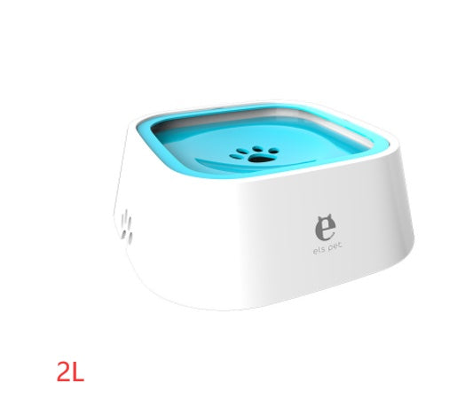 Bol à eau flottant pour chat et chien de 1,5 L, gamelle anti-éclaboussures, abreuvoir lent, fontaine pour animaux de compagnie en ABS et PP, fournitures pour chiens