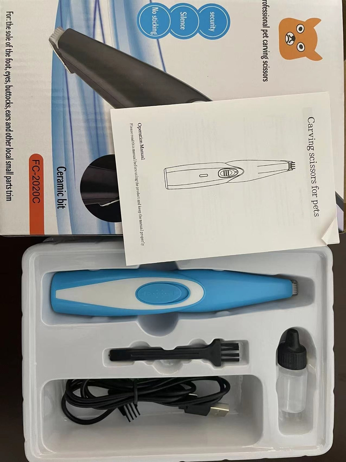 Tondeuse pour animaux, rasoir pour poils d'animaux, tondeuse électrique, rasoir pour animaux