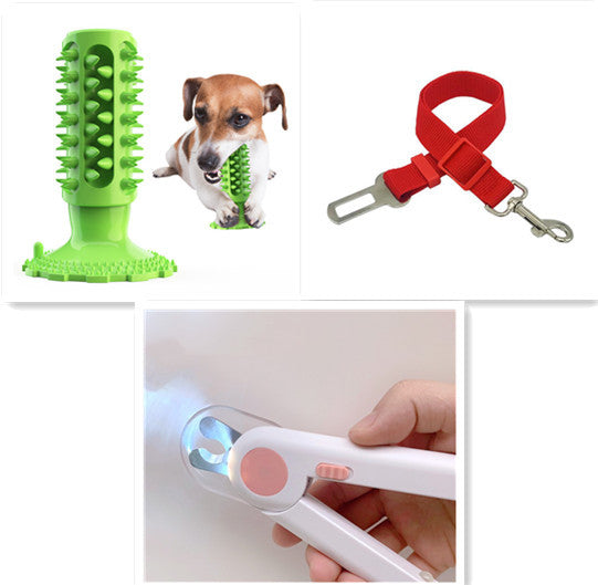 Brosse à Dents pour Chien Nettoyage des Dents Ventouse Bâtonnet Molaire Jouet à Mâcher pour Chien