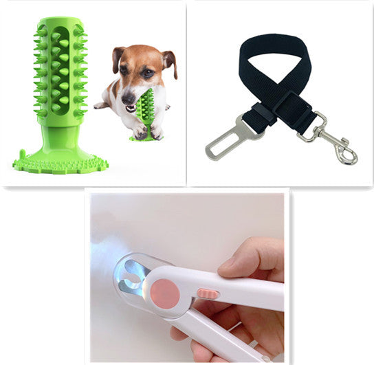 Brosse à Dents pour Chien Nettoyage des Dents Ventouse Bâtonnet Molaire Jouet à Mâcher pour Chien