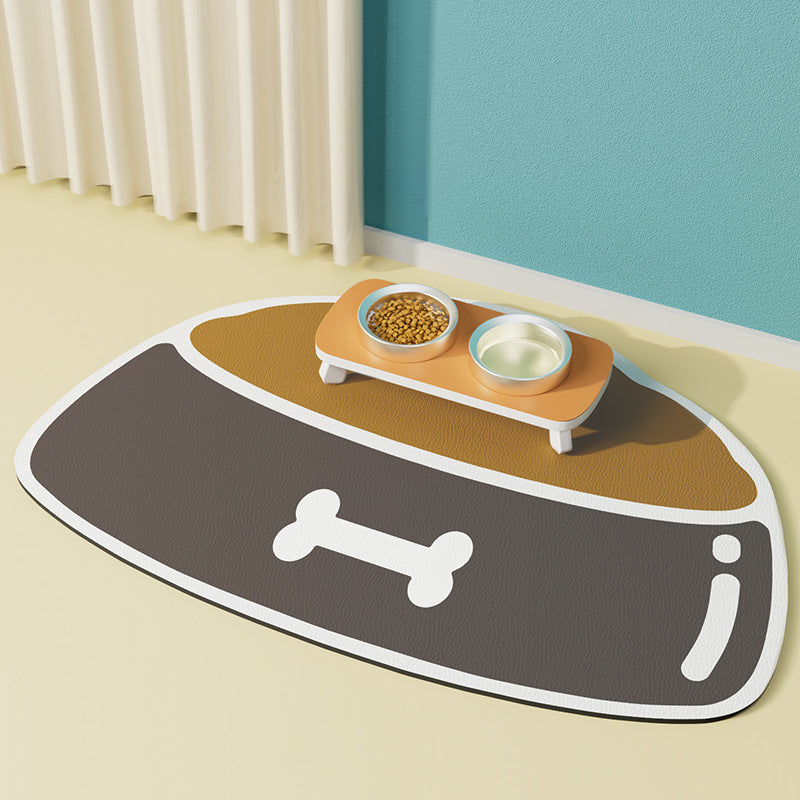 Tapis d'alimentation pour animaux en silicone, antidérapant, imperméable et anti-éclaboussures