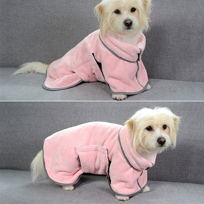 Quick-drying microfiber pet towel for dogs and cats
