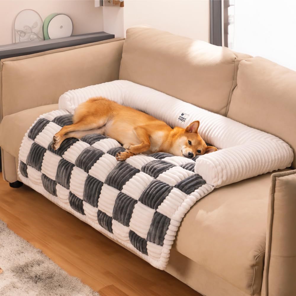 Lit pour animal en peluche épais et chaud