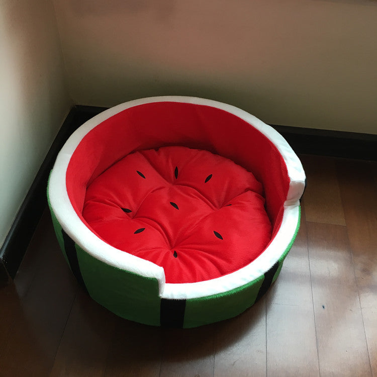 Panier pastèque pour petit chien toutes saisons