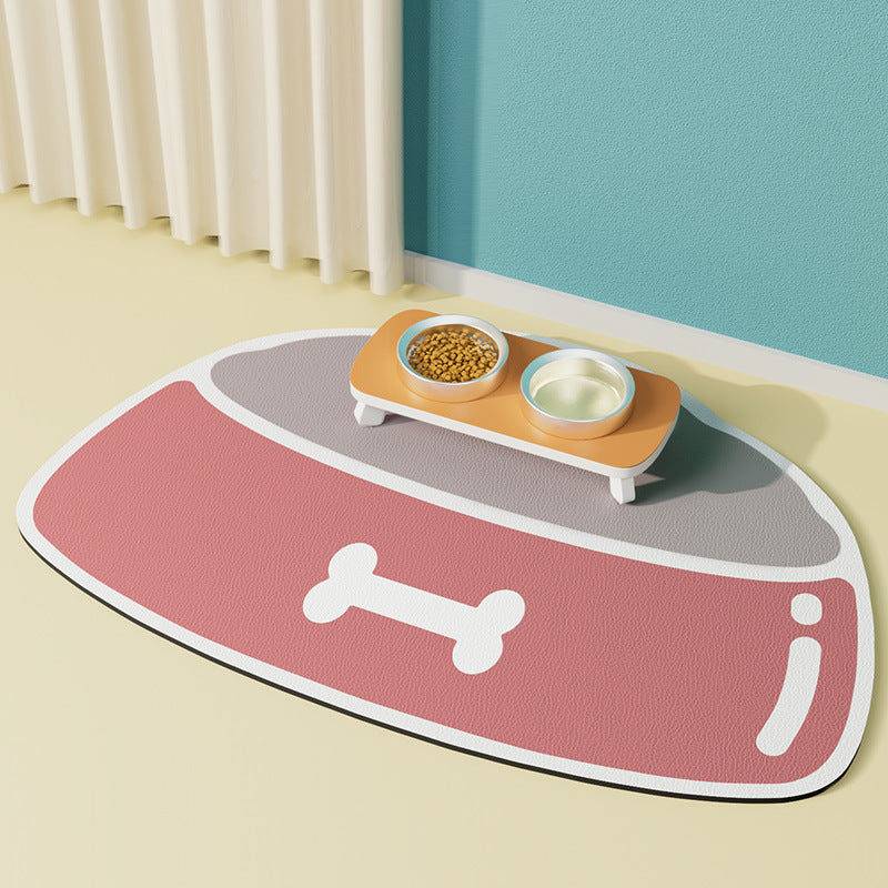 Tapis d'alimentation pour animaux en silicone, antidérapant, imperméable et anti-éclaboussures