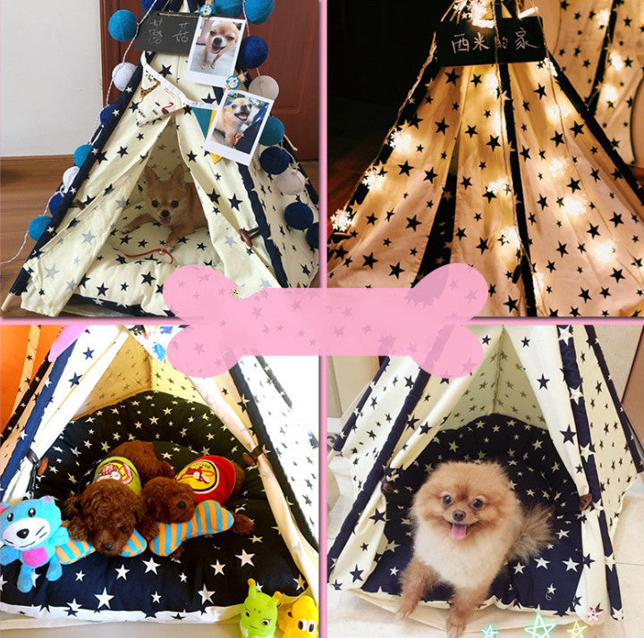Tente portable lavable pour animaux de compagnie, lit pour chien, maison de jouets pour chat