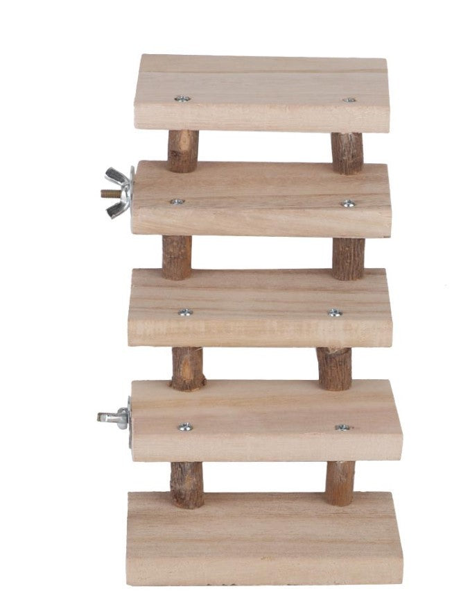 Animaux - Jouet pour animaux domestiques escalier en bois naturel