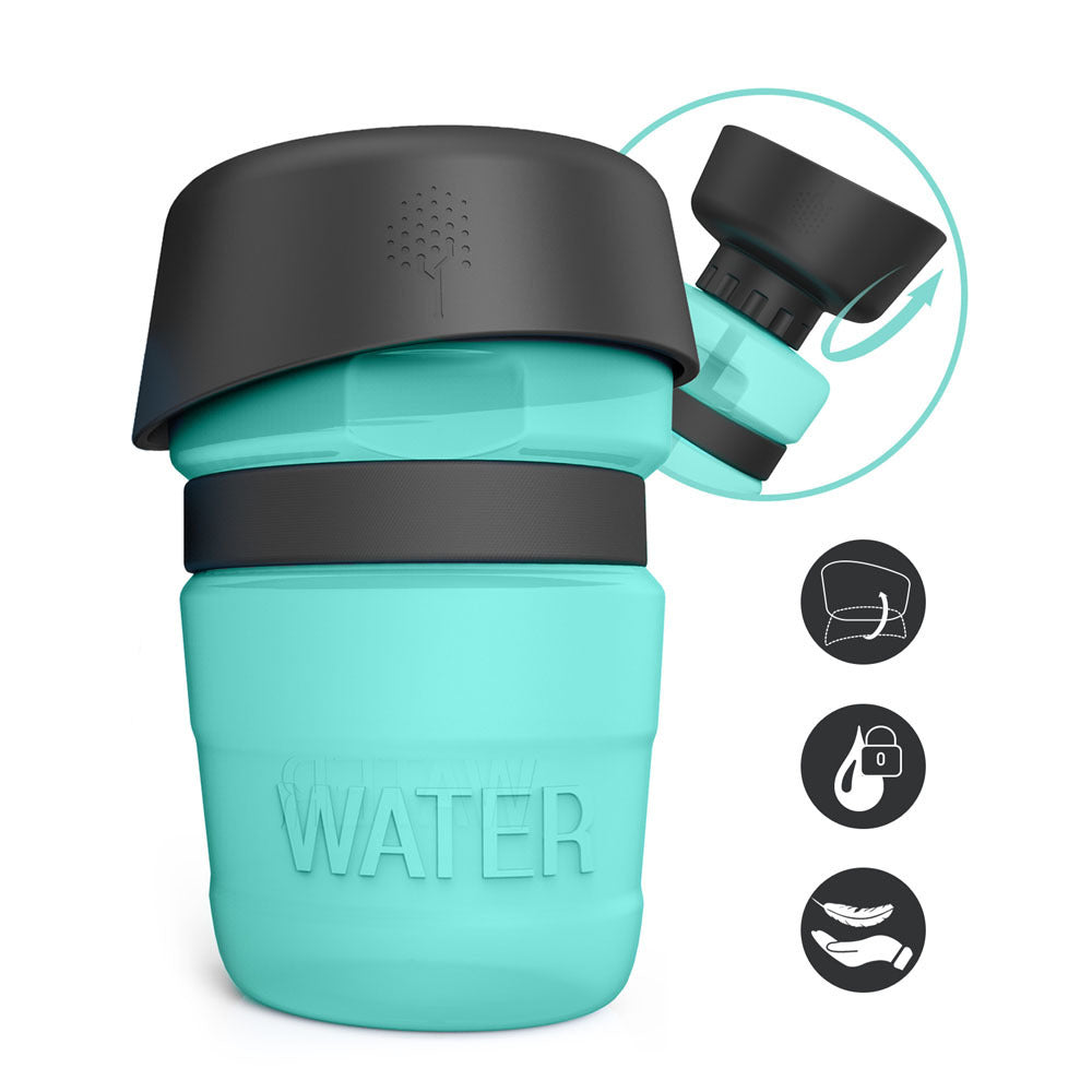 Bouteille d'eau pliable pour chien, gourde de voyage pour animaux, distributeur d'eau pour chien