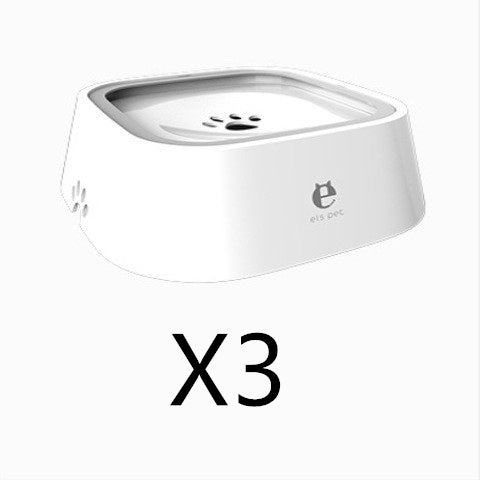 Bol à eau flottant pour chat et chien de 1,5 L, gamelle anti-éclaboussures, abreuvoir lent, fontaine pour animaux de compagnie en ABS et PP, fournitures pour chiens