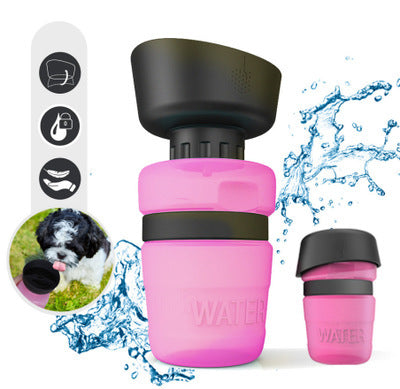 Bouteille d'eau pliable pour chien, gourde de voyage pour animaux, distributeur d'eau pour chien