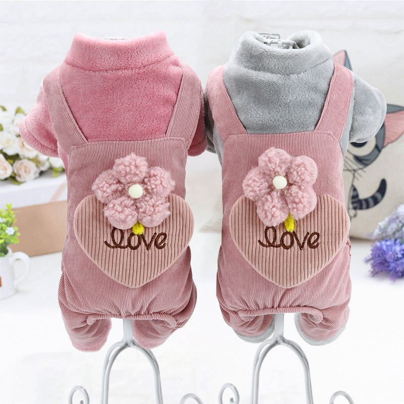 Manteau en coton en peluche pour Teddy, Bichon, Poméranien, Chihuahua