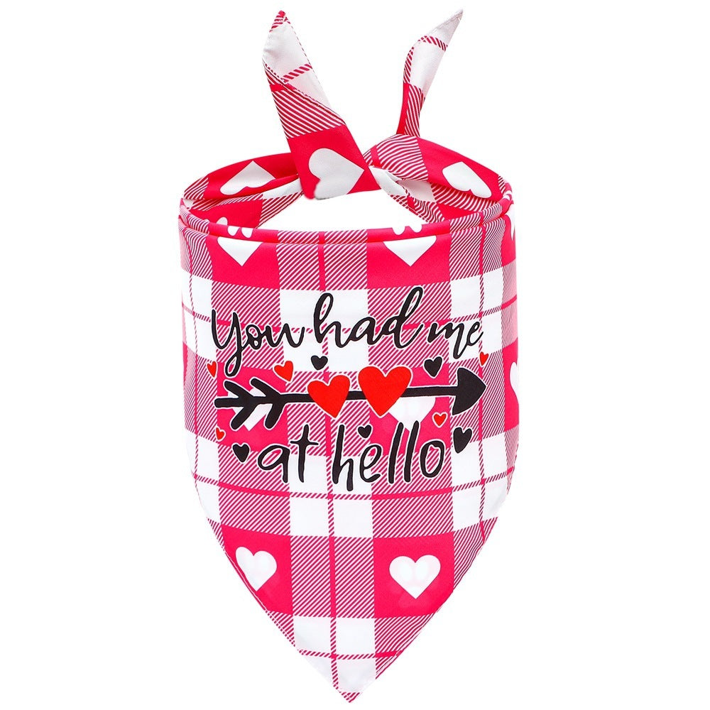 Foulard pour chien spécial Saint-Valentin