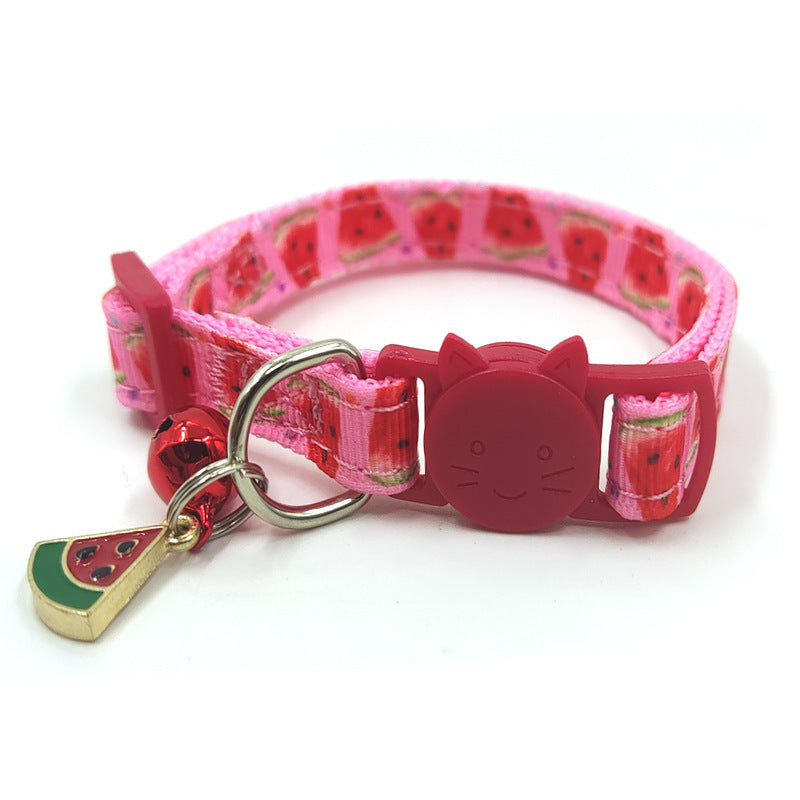 Bell Pet Print Bell Cat Collar Cat Strap