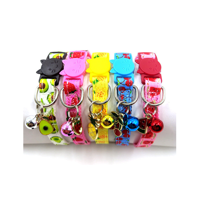 Bell Pet Print Bell Cat Collar Cat Strap