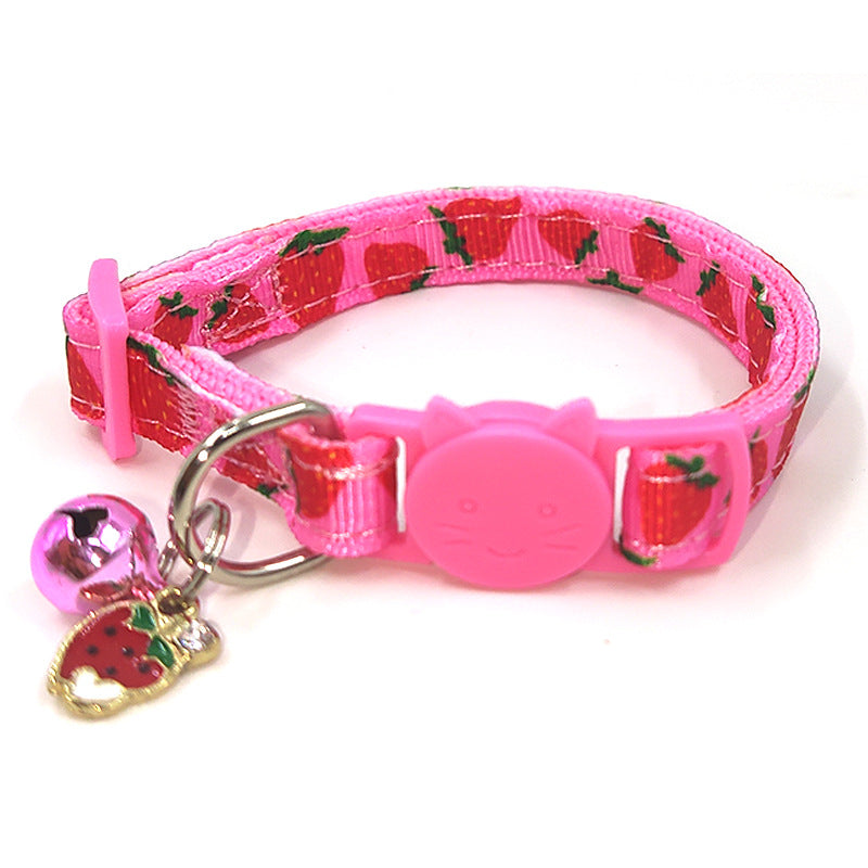 Bell Pet Print Bell Cat Collar Cat Strap