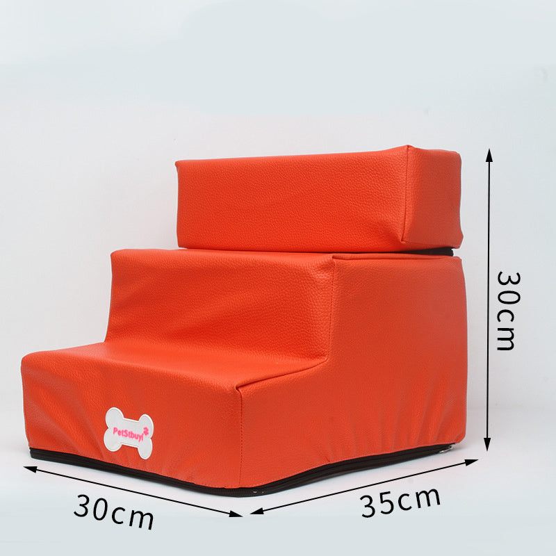 Factory Direct Sale Dog Stairs Pet Climbing Ladder Sponge Steps Small Dog Teddy On The Sofa Bed Climbing Ladder Can Be Customized