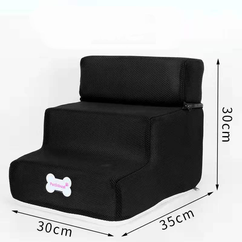 Vente directe d'usine : escalier pour chien, échelle d'escalade pour animaux, marches en éponge pour petits chiens et Teddy, pour canapé ou lit, personnalisable.