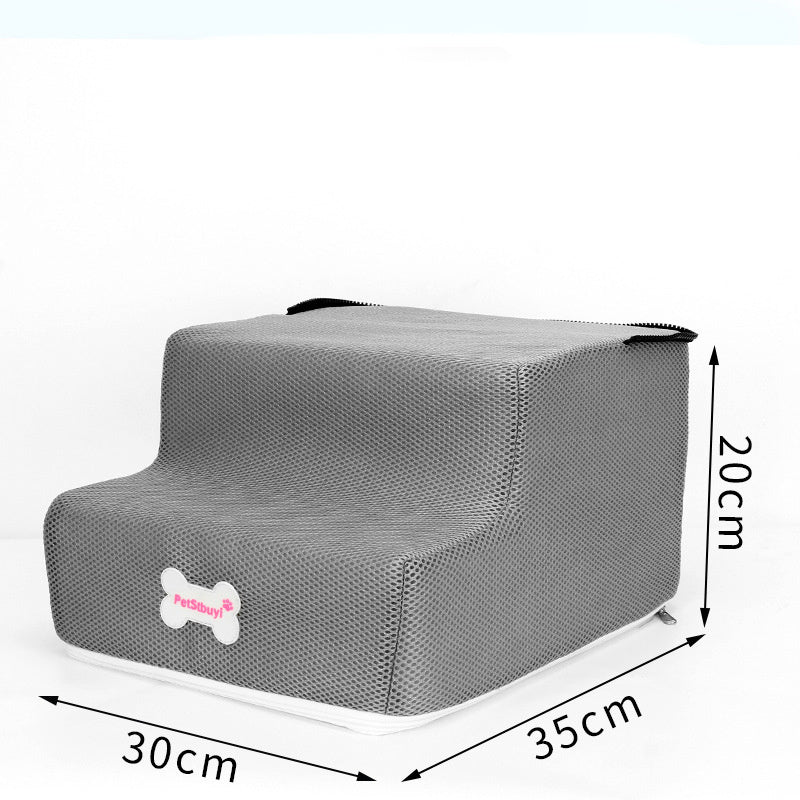 Vente directe d'usine : escalier pour chien, échelle d'escalade pour animaux, marches en éponge pour petits chiens et Teddy, pour canapé ou lit, personnalisable.