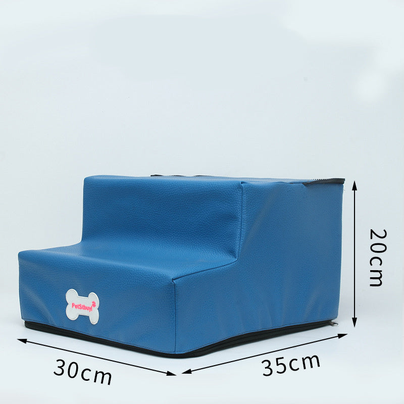 Factory Direct Sale Dog Stairs Pet Climbing Ladder Sponge Steps Small Dog Teddy On The Sofa Bed Climbing Ladder Can Be Customized