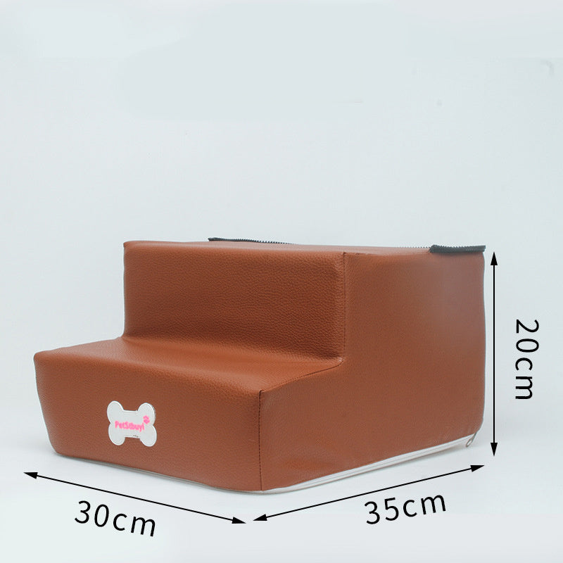 Vente directe d'usine : escalier pour chien, échelle d'escalade pour animaux, marches en éponge pour petits chiens et Teddy, pour canapé ou lit, personnalisable.