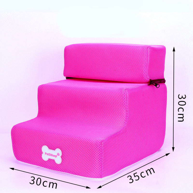 Vente directe d'usine : escalier pour chien, échelle d'escalade pour animaux, marches en éponge pour petits chiens et Teddy, pour canapé ou lit, personnalisable.