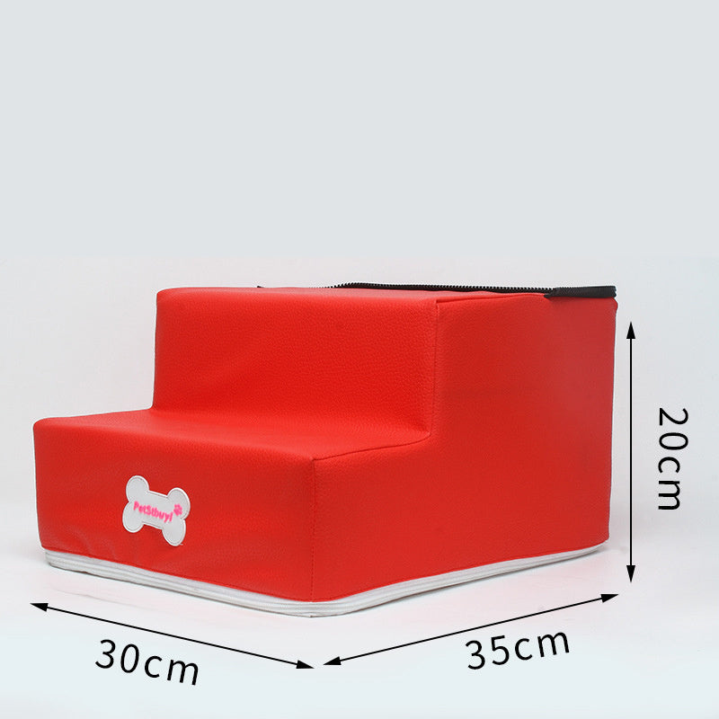 Vente directe d'usine : escalier pour chien, échelle d'escalade pour animaux, marches en éponge pour petits chiens et Teddy, pour canapé ou lit, personnalisable.