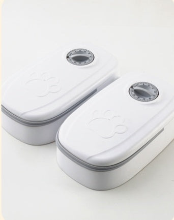 Distributeur automatique de nourriture intelligent pour chats et chiens avec minuterie et bol en acier inoxydable, fournitures pour animaux de compagnie