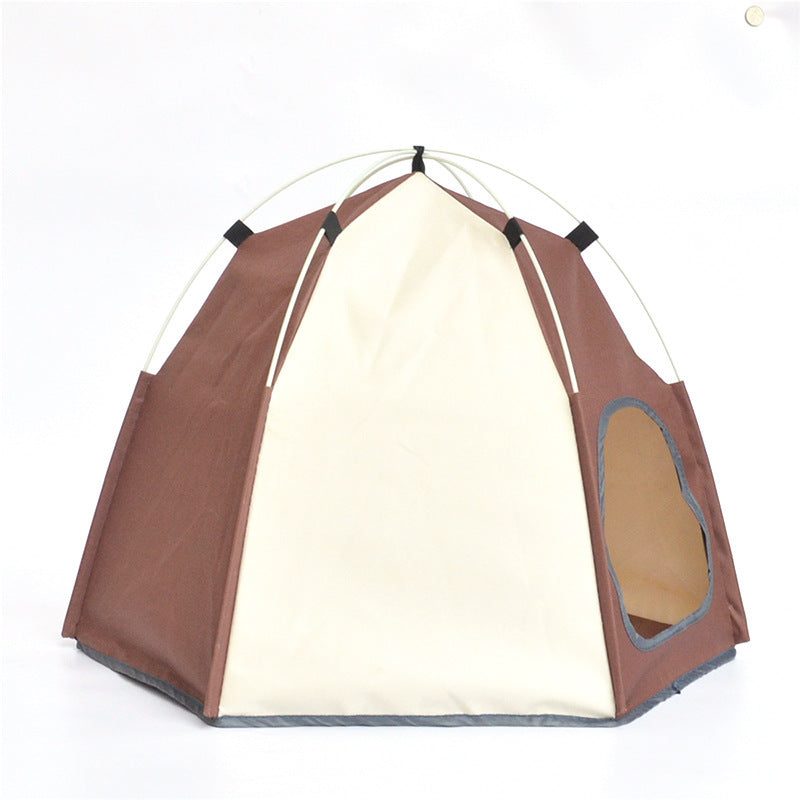 Tente hexagonale pour animal de compagnie tendance