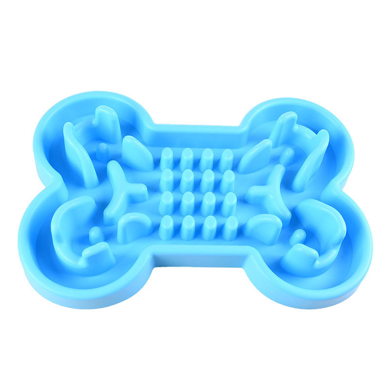 Nouveau Bol Anti-Glouton pour Chien avec Puzzle Os Fournitures pour Animaux de Compagnie