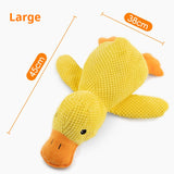 Pet Plush Toy Dog Calming Duck Stuffed Duck Toys Chew Toy Squeaky For Puppy Pet Teeth Cleaning Chew Pillow Toy Pet Supplies
