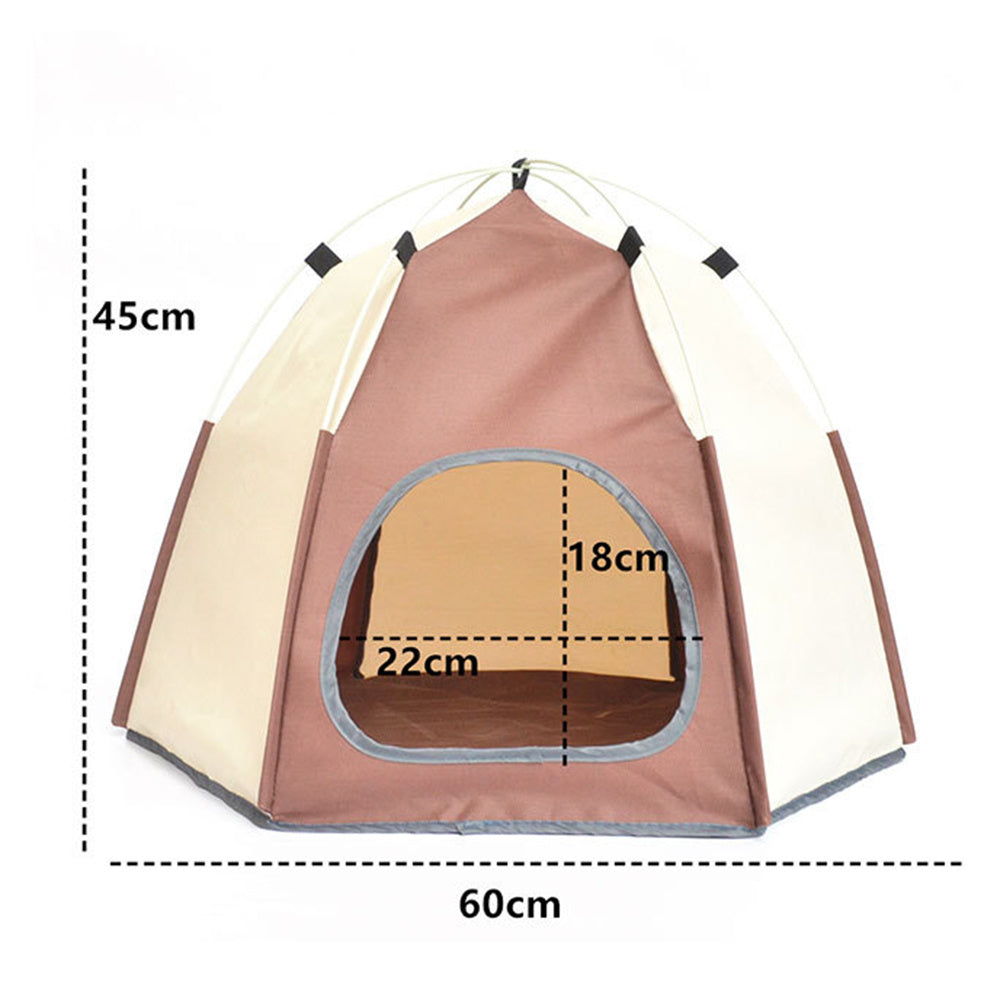 Tente hexagonale pour animal de compagnie tendance