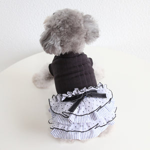 Polka Dot Lace Cake Dress Pet Clothes