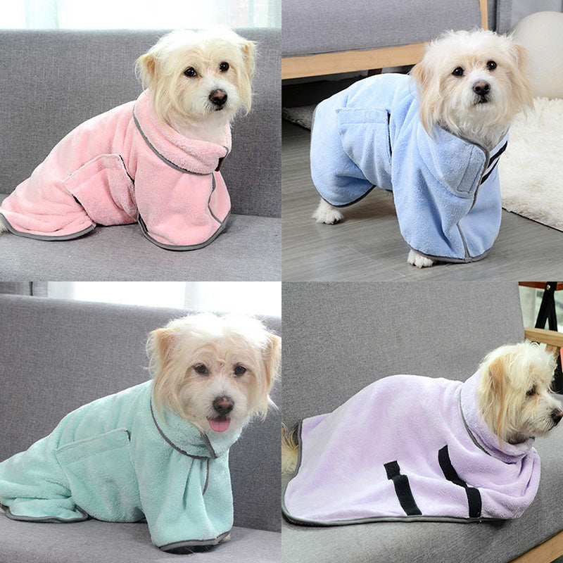 Quick-drying microfiber pet towel for dogs and cats