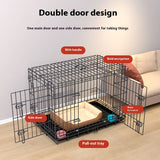 Encrypted Folding Dog Crate Large Cage Corgi And Shiba Inu Pet Cage