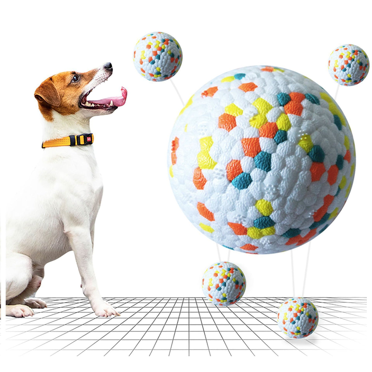 Balle de jouet pour chien, molaires, entraînement interactif, balle de jeu pour animaux de compagnie, jouets de nettoyage de dents, jouets pour chiens résistants aux morsures