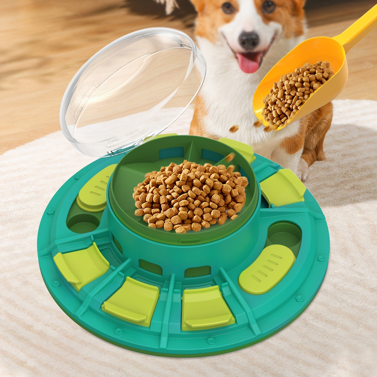 Jouet interactif pour chien, casse-tête pour l'amélioration du QI et alimentation lente, adapté à toutes les tailles d'animaux, régime nutritif, non électrique, en plastique, jeu pour animaux de compagnie, produits pour animaux de compagnie
