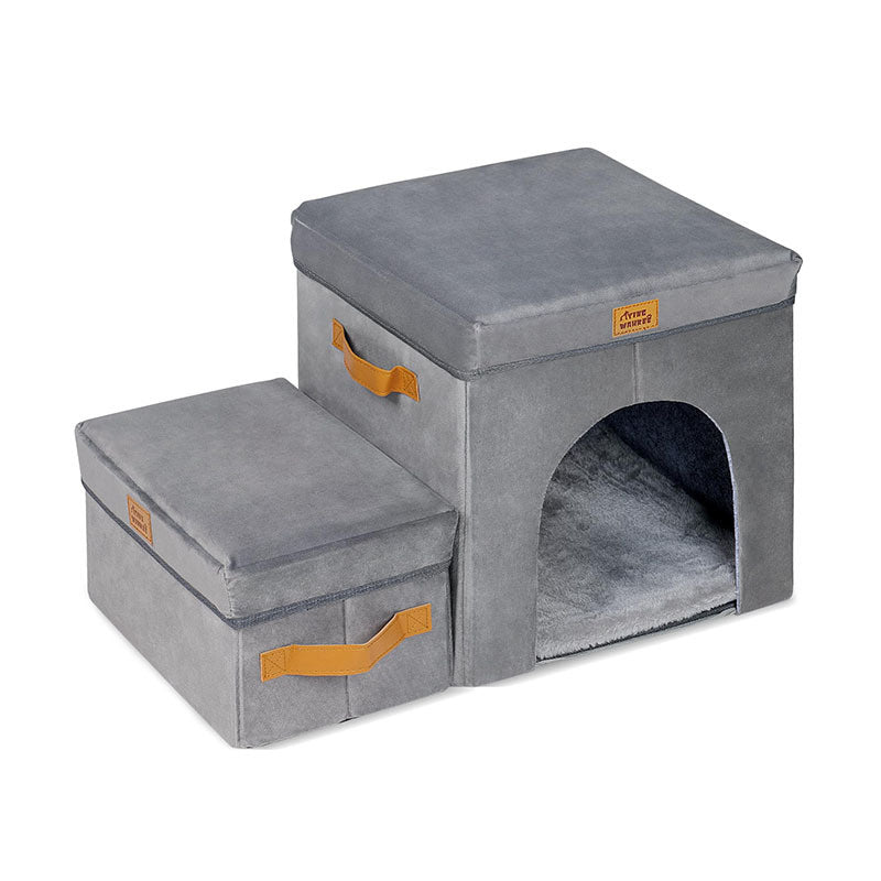 Escalier pliable de rangement pour animaux de compagnie