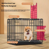 Dog Crate Small Dog Teddy Cat Cage With Toilet Separation Medium