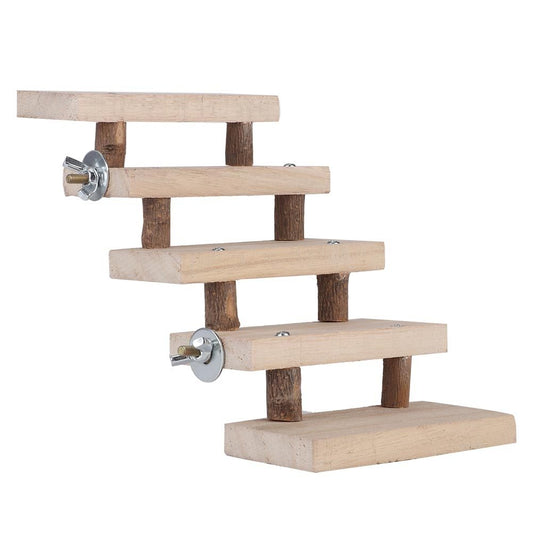 Animaux - Jouet pour animaux domestiques escalier en bois naturel