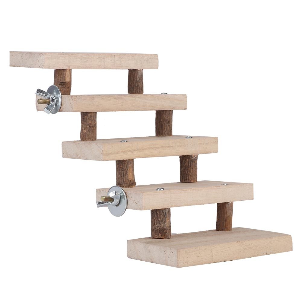 Animaux - Jouet pour animaux domestiques escalier en bois naturel