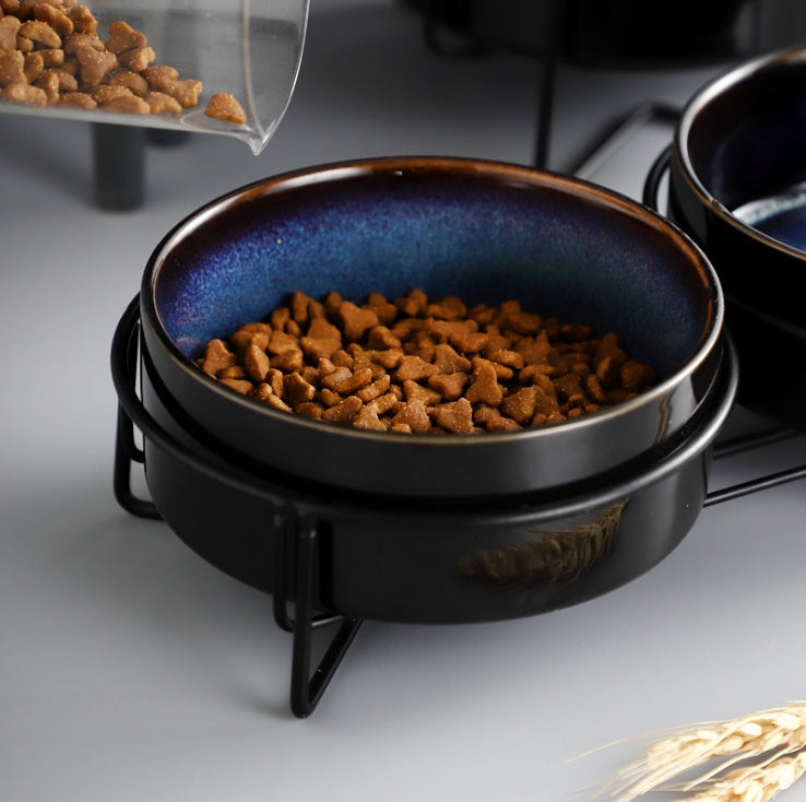 Protect The Cervical Spine Ceramic Pet Eating Bowl