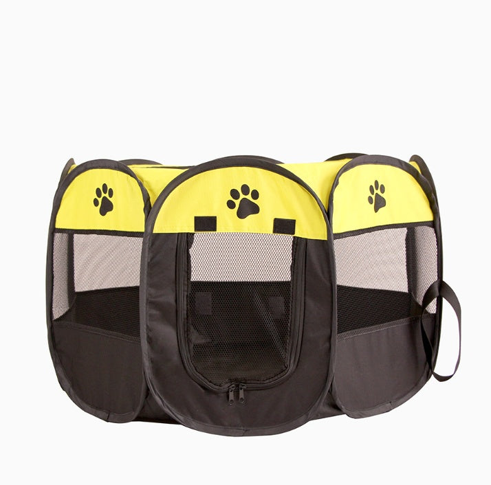 Parc pliable octogonal en tissu Oxford pour chat et chien