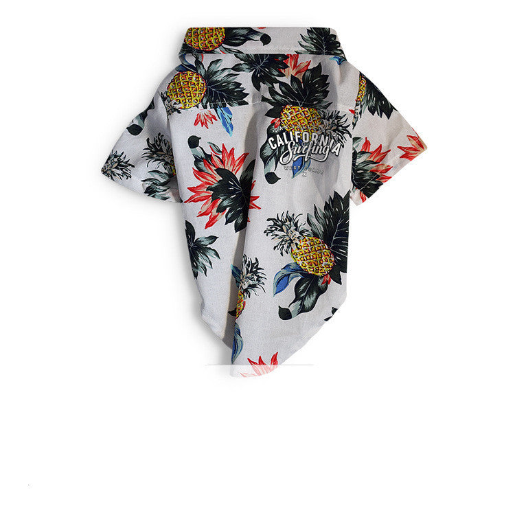 Hawaiian dog style shirt clothes