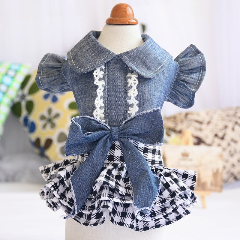 Pet Clothes Princess Dress Bow Skirt Teddy Dress