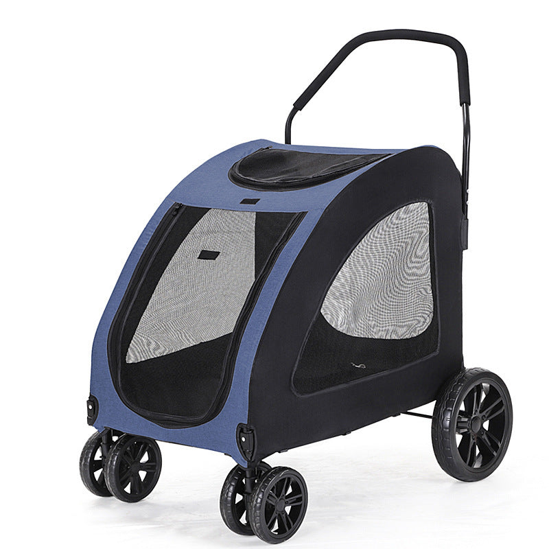 Poussette pour animaux de compagnie pour chiens moyens à grands, chiens âgés, chiens handicapés, chat, légère, portable, pliable, pour la marche