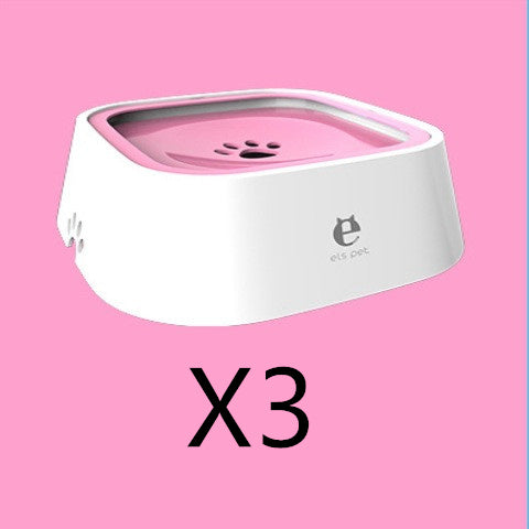Bol à eau flottant pour chat et chien de 1,5 L, gamelle anti-éclaboussures, abreuvoir lent, fontaine pour animaux de compagnie en ABS et PP, fournitures pour chiens