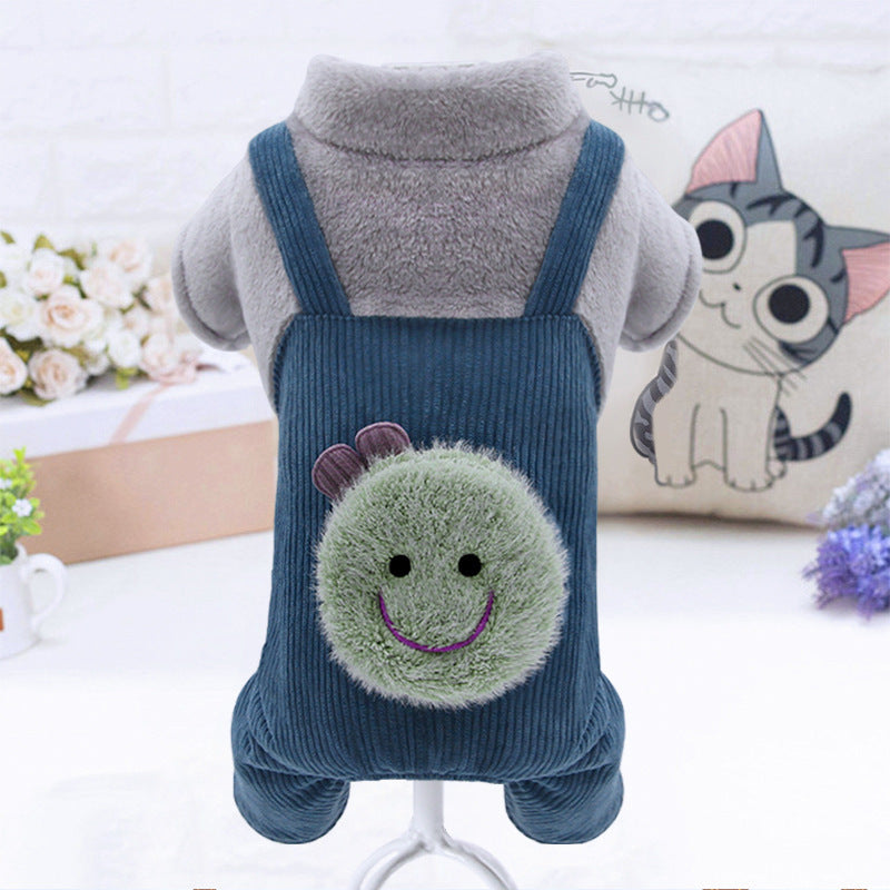 Manteau en coton en peluche pour petit chien type bichon, poméranien ou chihuahua