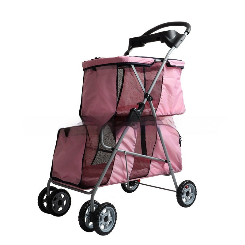 Poussette pliable et légère pour petit animal de compagnie
